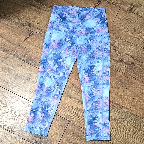 Brisas Pants - Brisas Womens Activewear 21.5 in. Print Pocket Leggings